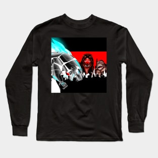 the king of the monsters and the clash of the kaiju art Long Sleeve T-Shirt
